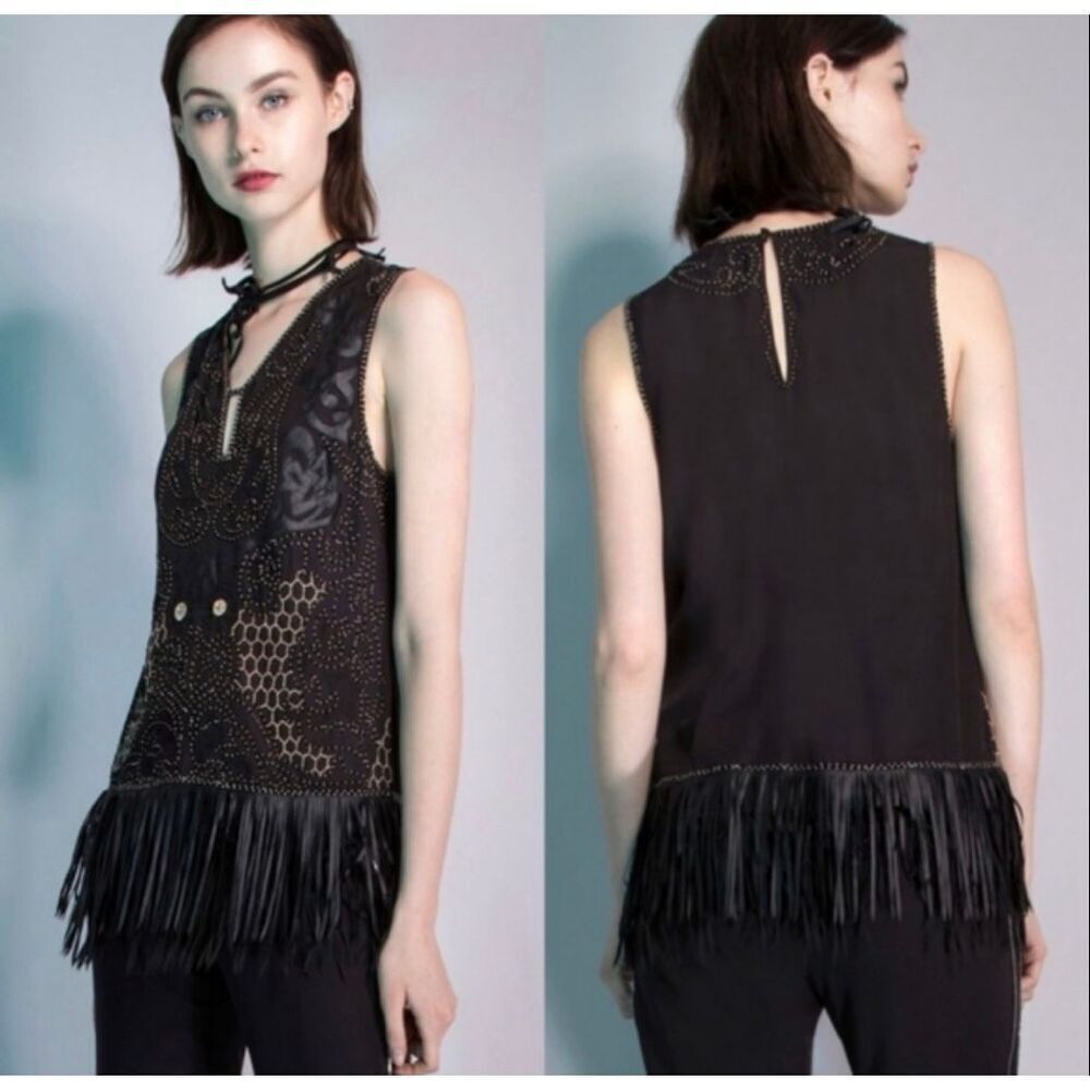 Yoanna Baraschi top with fringe
